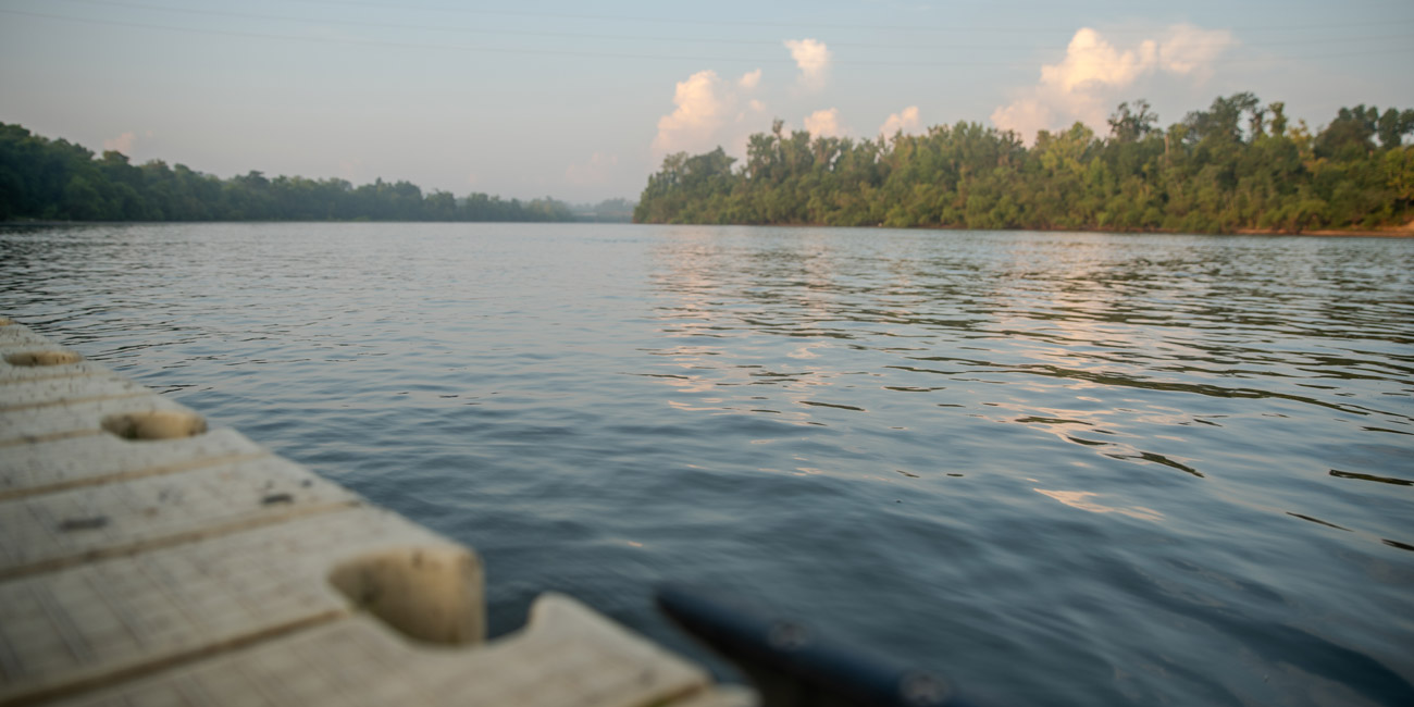 Scenic Apalachicola River views from River Landing Park in Chattahoochee, Florida