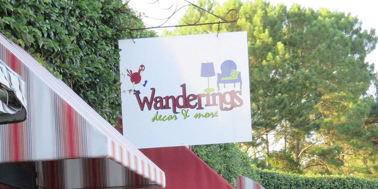 Exterior of Wanderings Décor & More inside the historic railroad depot at 312 First Street NW, Havana, Florida