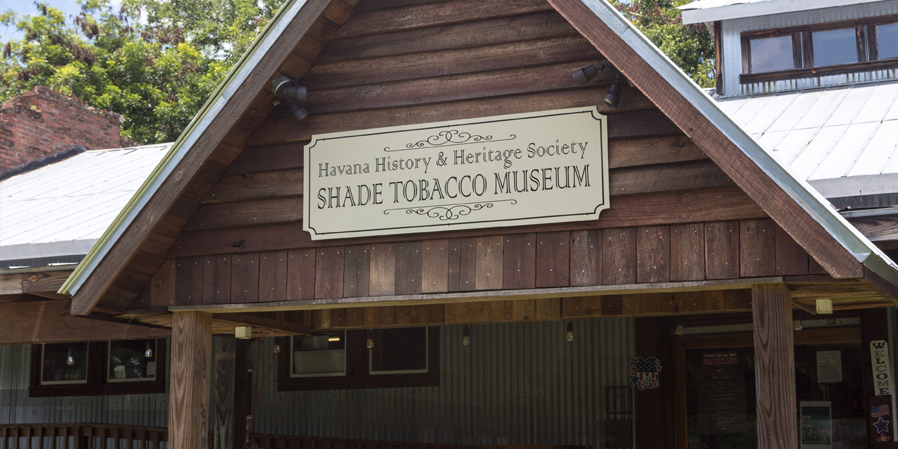 Exterior of the Havana History and Heritage Museum at the historic Planters Exchange Building, 204 2nd Street NW, Havana, Florida
